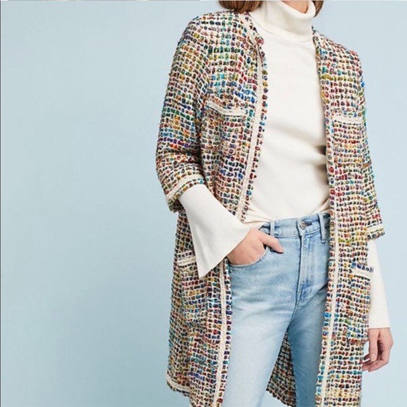 Anthropologie Jackets & Blazers - Anthropologie tweed Berwyn jacket NWT